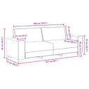 2-Delige Loungeset Met Kussens Stof