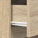 Nachtkastje 39X35X125 Cm Bewerkt Hout Kleurig
