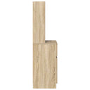 Nachtkastje 39X35X125 Cm Bewerkt Hout Kleurig