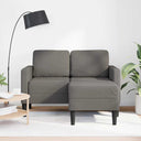 2-Zitsbank Met Ligstoel L-Vormig 125 Cm Linnen