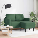 2-Zitsbank Met Ligstoel L-Vormig 125 Cm Linnen