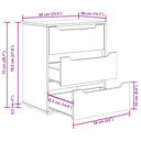 Dressoir Visnes 60X40X73 Cm Spaanplaat Kleurig