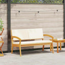 Tuin Met Kussens 115X70X72 Cm Massief Acaciahout