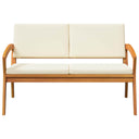 Tuin Met Kussens 115X70X72 Cm Massief Acaciahout