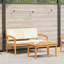 Tuin Met Kussens 115X70X72 Cm Massief Acaciahout