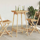 Bartafel Voor Buiten Vierkant 55X55X100 Cm Bamboe