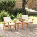 Tuin Sofa Set 3 Pcs Bruin 45 X 45 X 38Cm Massief Acaciahout