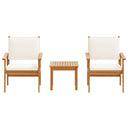 Tuin Sofa Set 3 Pcs Bruin 45 X 45 X 38Cm Massief Acaciahout