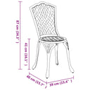 Tuinstoelen 2 St Gietaluminium