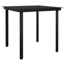 5-Delige Tuinset Met Kussens Poly Rattan Glas