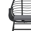 5-Delige Tuinset Met Kussens Poly Rattan Glas