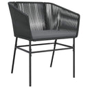 5-Delige Tuinset Met Kussens Poly Rattan Glas