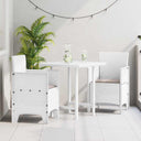 Tuinstoelen 2 St Met Kussens Poly Rattan