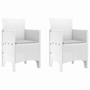 Tuinstoelen 2 St Met Kussens Poly Rattan