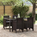 Tuinstoelen 2 St Met Kussens Poly Rattan