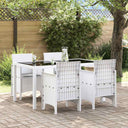Tuinstoelen 2 St Met Kussens Poly Rattan