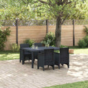 Tuin Eetset 5 Pcs 150 X 100 X 73 Cm Kunststofhars