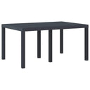 Tuin Eetset 5 Pcs 150 X 100 X 73 Cm Kunststofhars