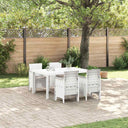 Tuin Eetset 5 Pcs 150 X 100 X 73 Cm Kunststofhars